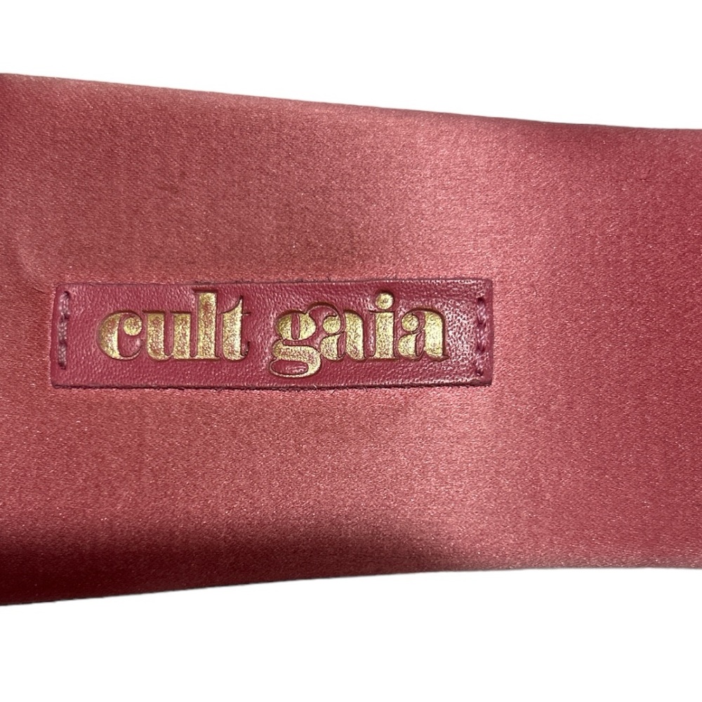 Cult Gaia Maya Minimalist Satin Flat Sandal Shoe Rose 39.5 Boho chic - Picture 3 of 10